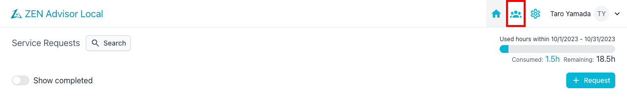 Meeting link on top page